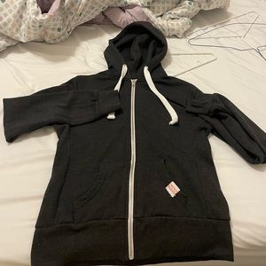 reflex gray fleece hoodie  jacket
